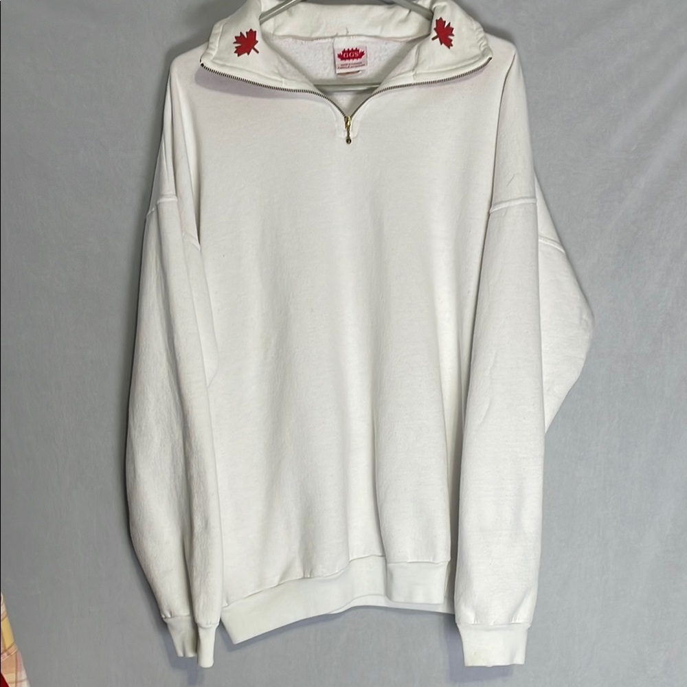 Vintage Canada 1/4 zip sweater